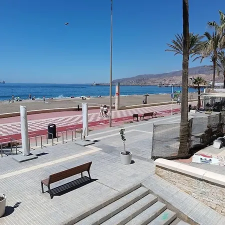 Piso Primera Linea Playa Almería Exterior photo